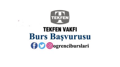Photo of Tekfen Vakfı Burs Başvurusu